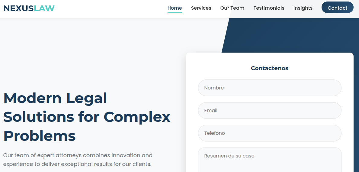Nexus Law Template Preview